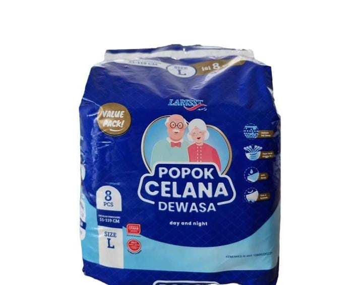 LARISST DIAPERS ADULT 8S BAG MEDIUM