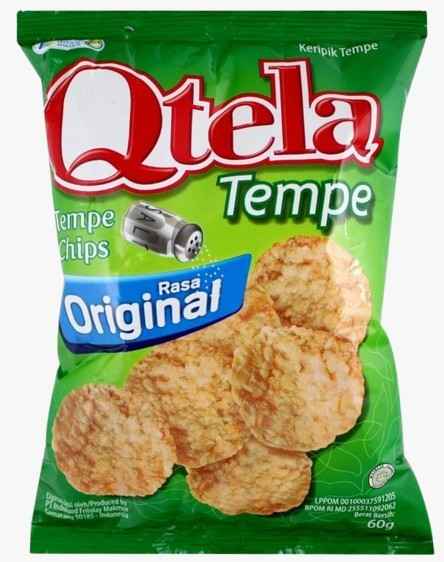 QTELA KERIPIK TEMPE ORIGINAL PCK 55g